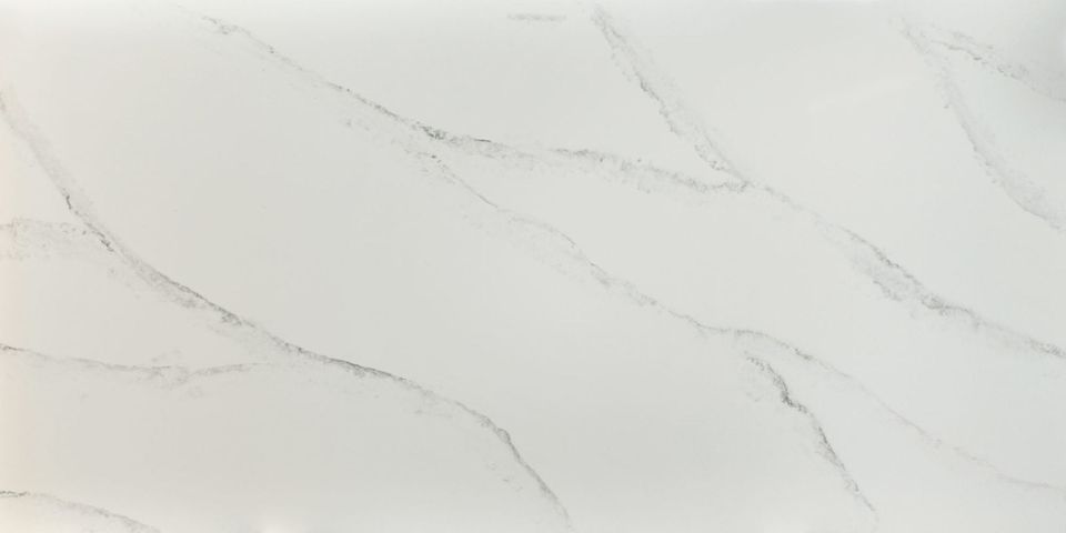 Panda White quartz slab