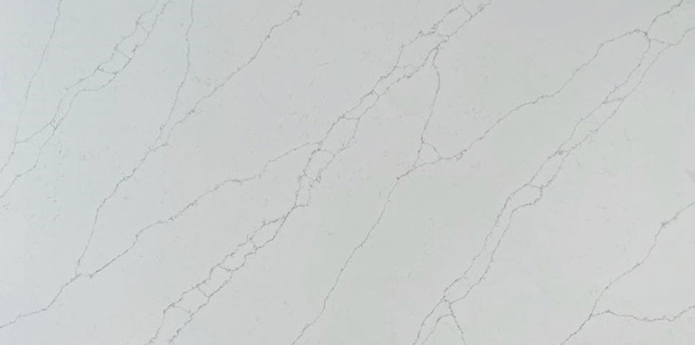Arctic Carrara quartz slab