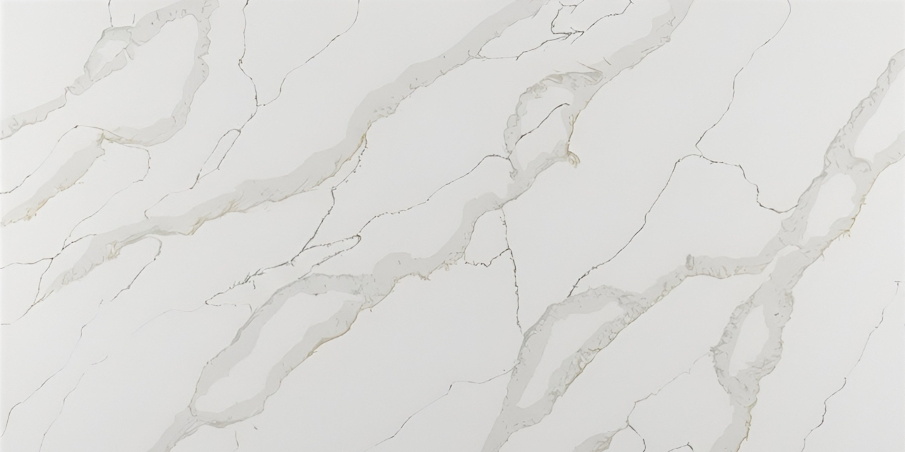 Calacatta Storm Gold quartz slab
