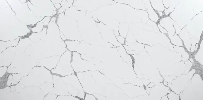 Invisible White quartz slab