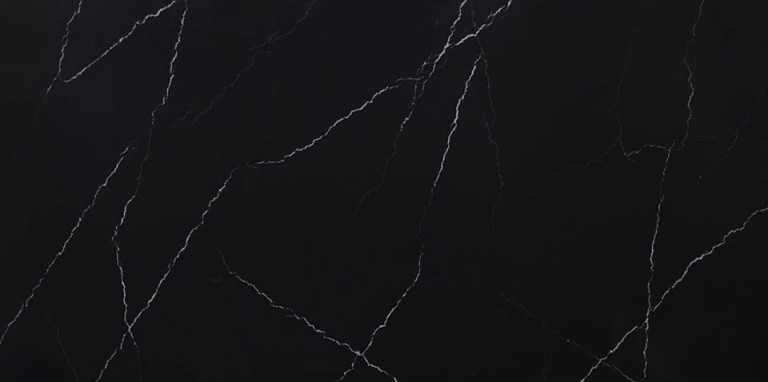 Nero Marquina quartz slab